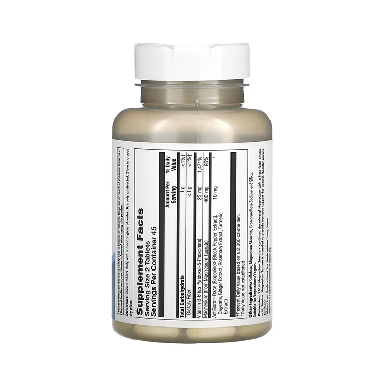 KAL, Magnesium Taurate +, 200 mg, 90 Tablets