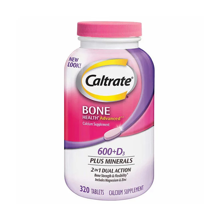 Caltrate Calcium 600 mg +D3 Plus Minerals, 320 Tablets  [ Exp : 01/2027 ]