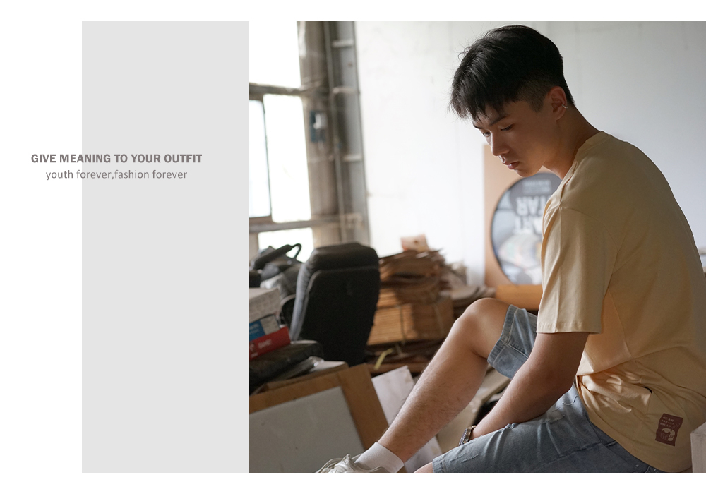 RETOP 萊卡系列 手繪烘焙熊涼感萊卡圓領T 卡其