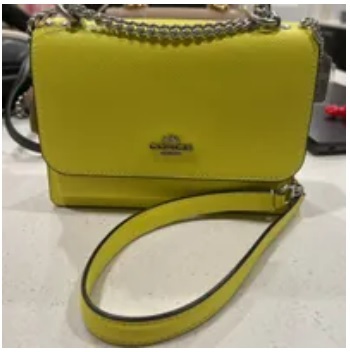 [S] COACH C9949 XGRN MN KLARE XBY,SV/BRIGHT YELLOW, 195031993923 (SCO549)
