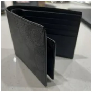 [S] COACH 74993 CMPT ID SIG PVC,CHARCOAL/BLACK, 888067858587 (SCO550)