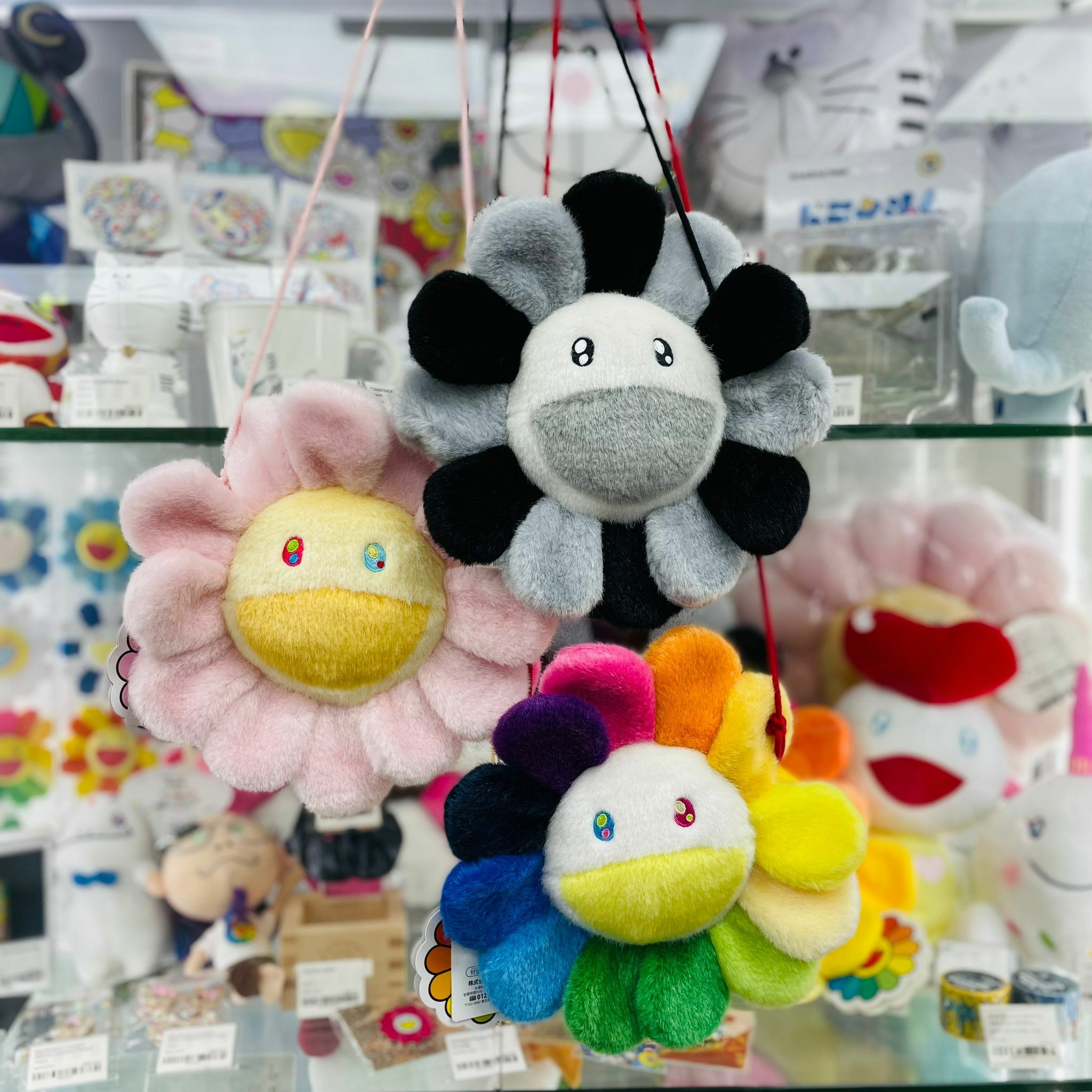 Murakami Flower Bag (Rainbow x white/ light Pink / Grey x Black x White)
