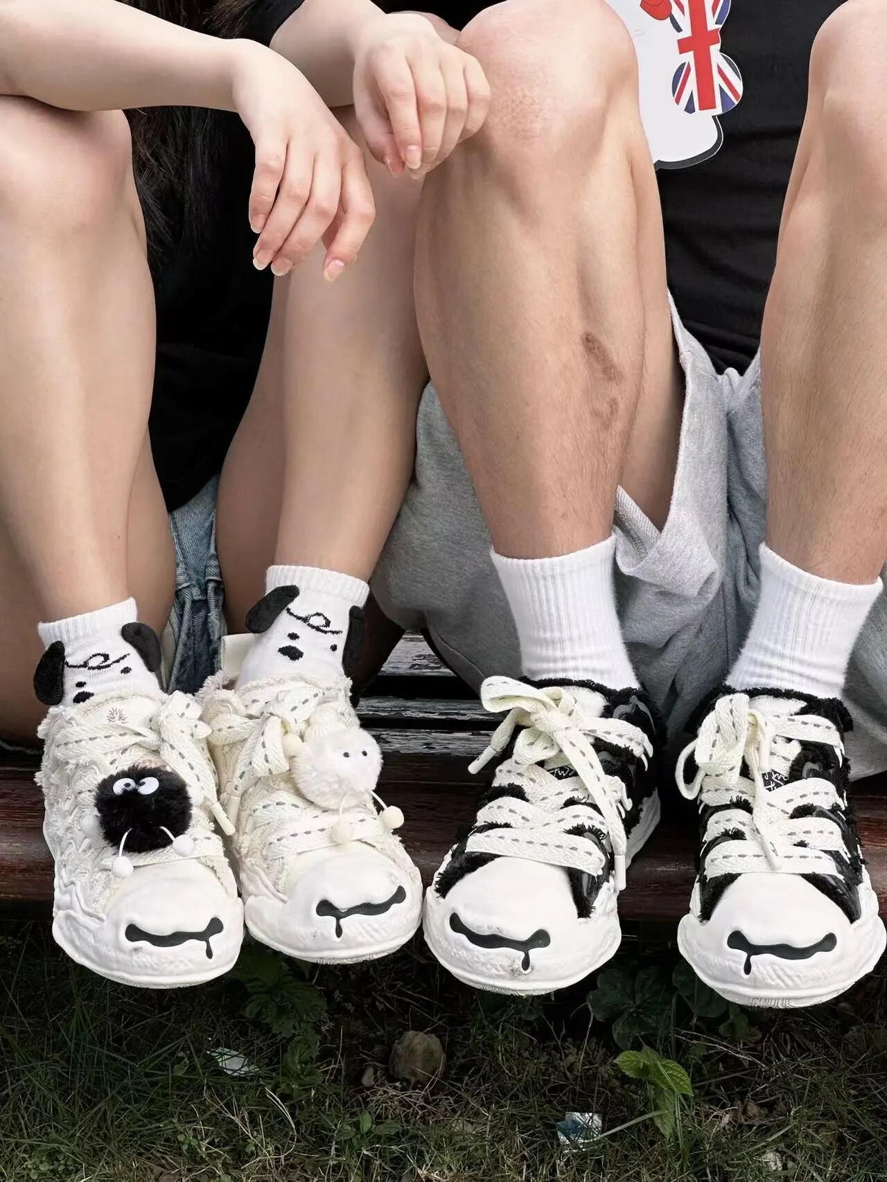 【趙露思同款】H52 巧克力/奶油蛋糕鞋 開口笑 解構 溶解鞋 H2320100190/H2320100110