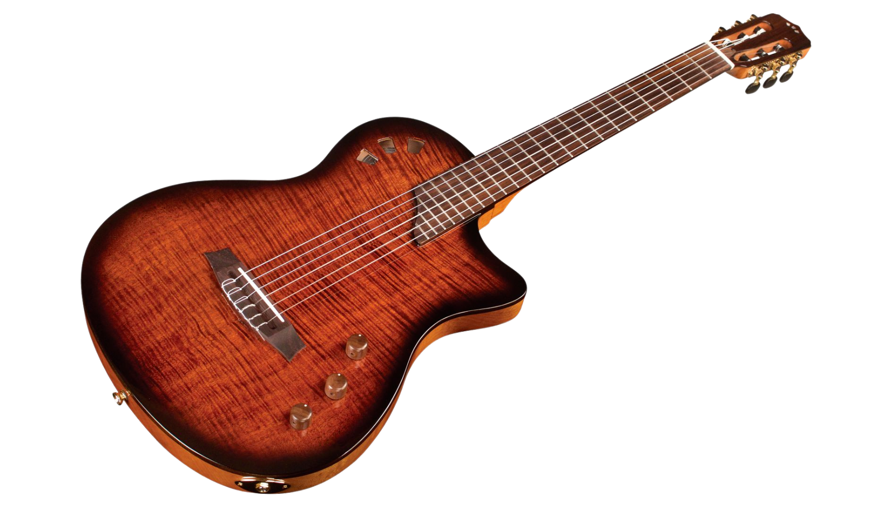 Cordoba Cordoba Stage Edge Burst 漸層虎紋 跨界 電古典吉他 第 2 張圖片｜三峽吉他 / Bass