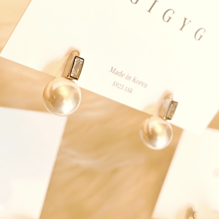 溫柔銀鑽珍珠小墜