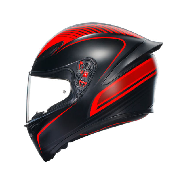 AGV K1 S 彩繪 WARM UP 消光黑/紅 全罩