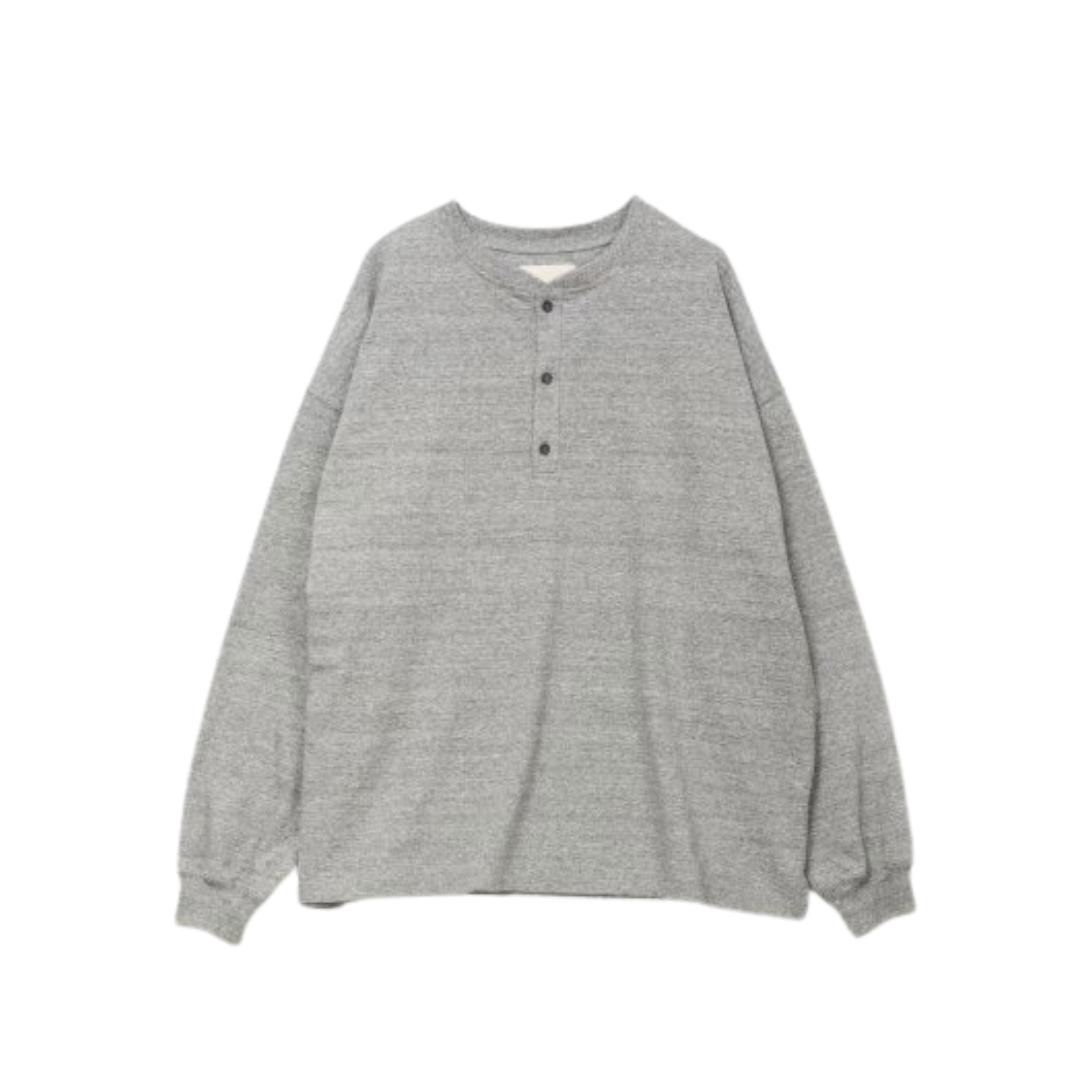 YOKO SAKAMOTO - L/S HENLY NECK / HEATHER GREY