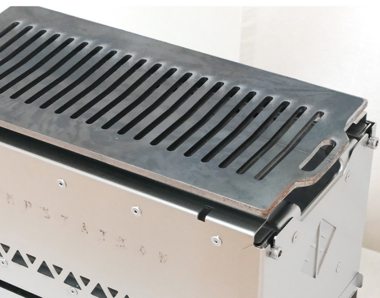 【WOOD & BURN】方形焚火台配件〔6mm烤盤組〕＆〔二次燃燒板〕