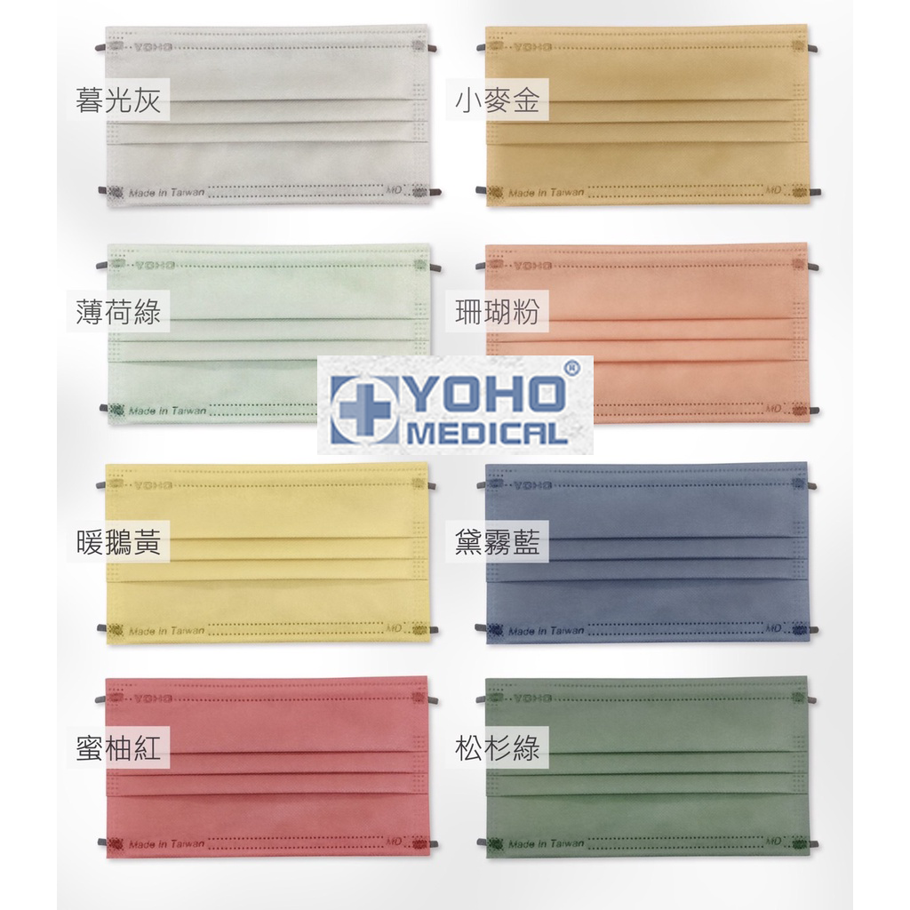YOHO佑合 滿版平面 醫療用口罩 30片/盒