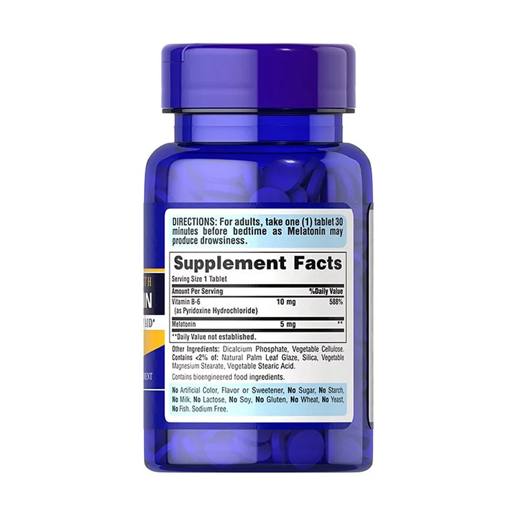 Puritan's Pride Melatonin Timed Release 5mg , 120 Coated Tablets