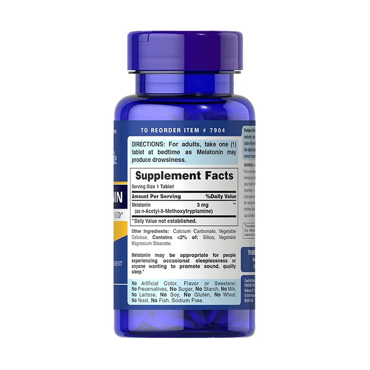 Puritan's Pride Melatonin 3 mg , 240 tablets