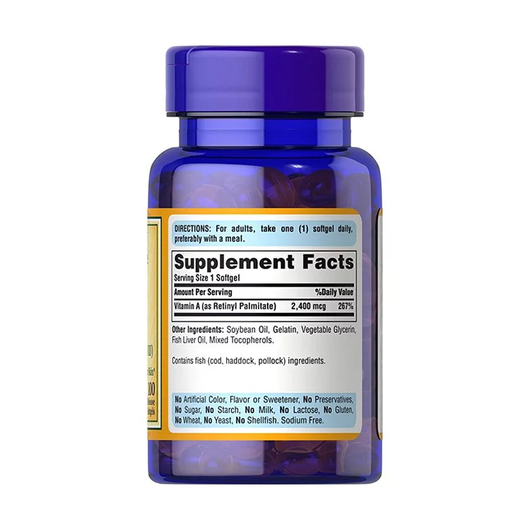 Puritan’s Pride Vitamin A 8000 IU,100 Softgels