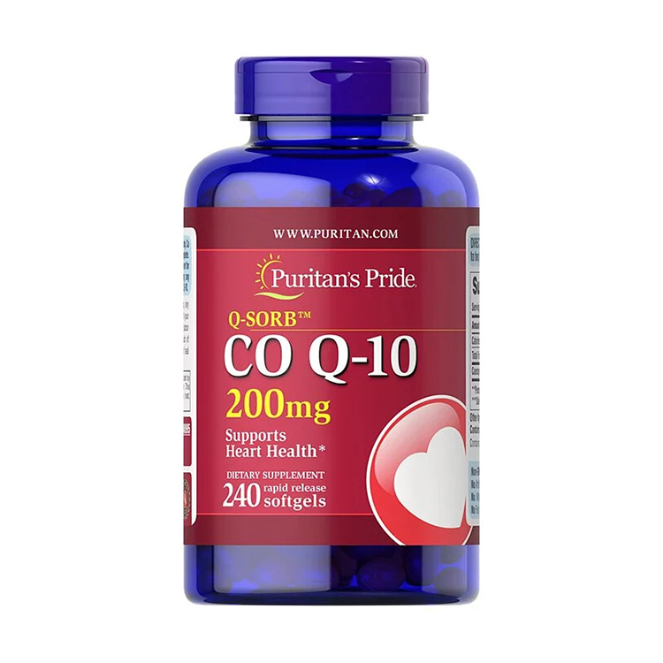 Puritan's Pride Q-SORB 200 mg , 240 Rapid Release Softgels