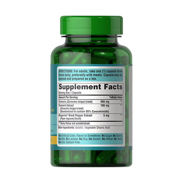 Puritan's Pride Turmeric Curcumin 1000 mg with Bioperine 5 mg, 120 Capsules