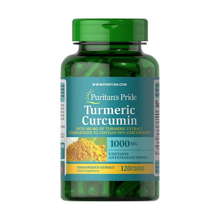 Puritan's Pride Turmeric Curcumin 1000 mg with Bioperine 5 mg, 120 Capsules