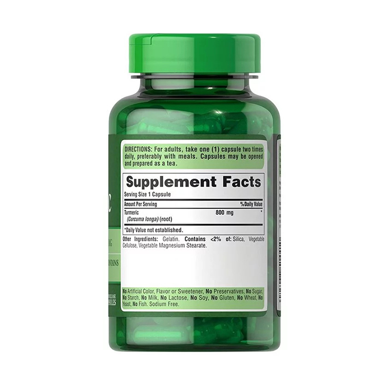 Puritan's Pride Turmeric 800 mg , 200 Capsules
