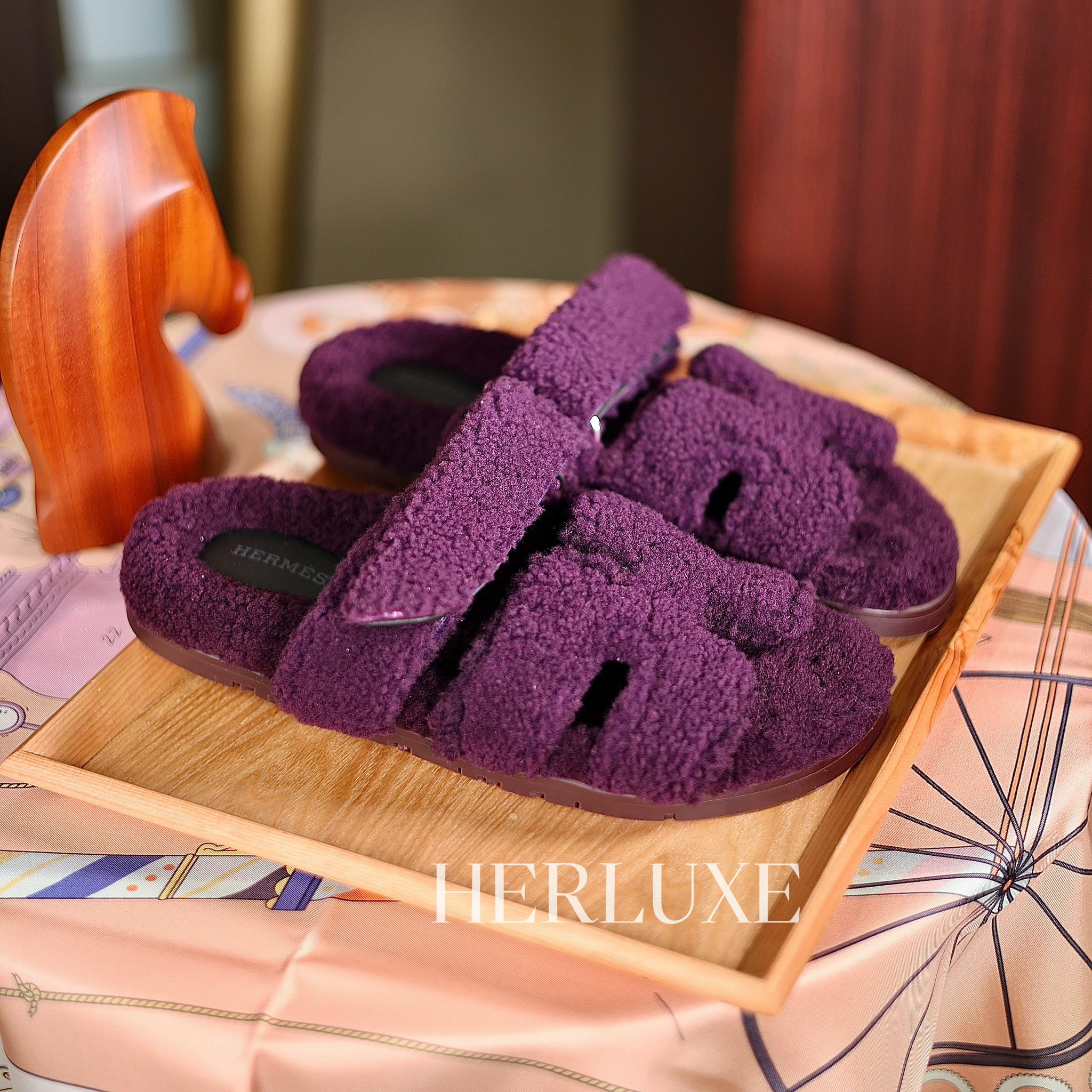 Chypre sandal violet fonce size 37