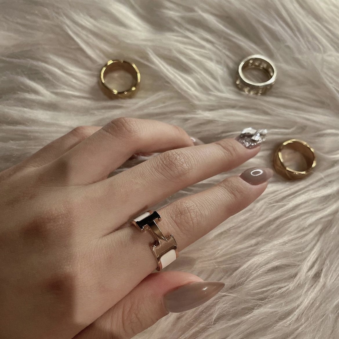 Hm高訂琺瑯 經典翻玩寬戒(新版H較薄)