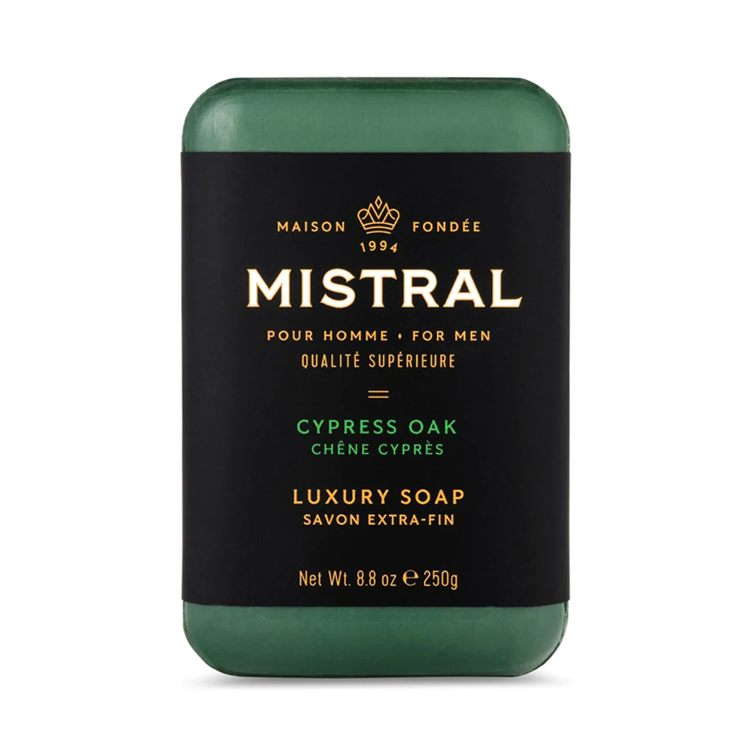 美國 Mistral - 柏樹橡木 紳士香氛皂 / 香水沐浴皂（Cypress Oak）