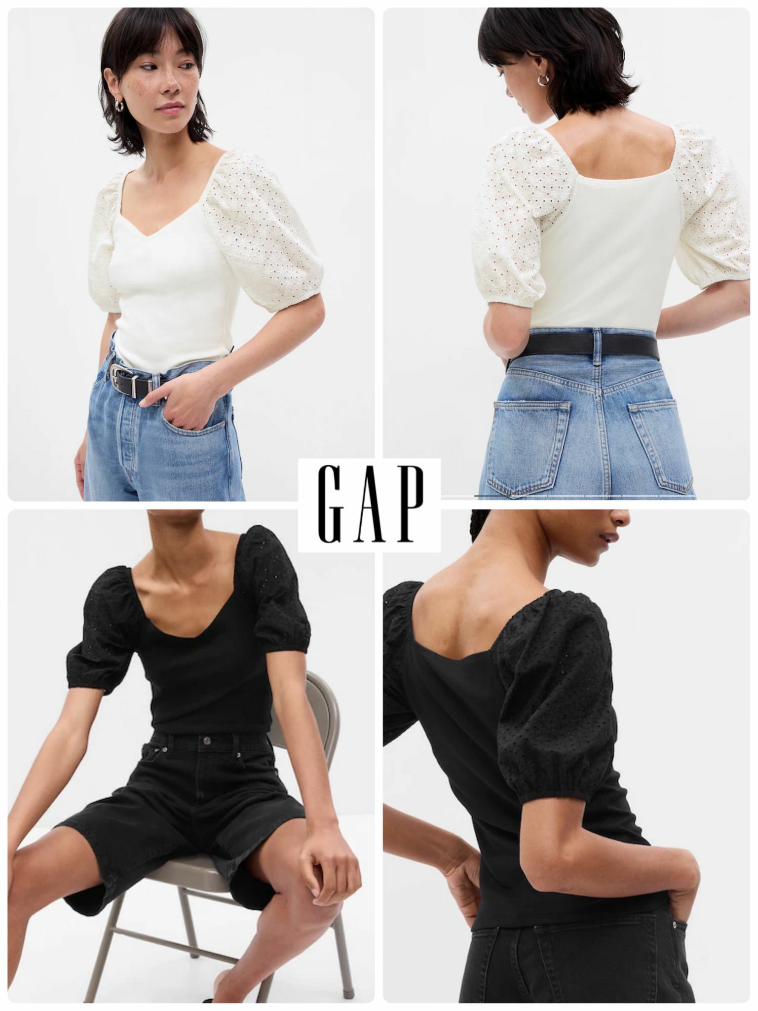 【現貨】GAP Puff F101308 女裝短袖