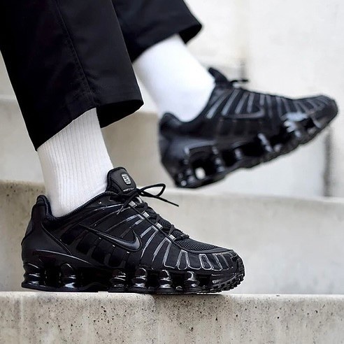 Nike Shox TL Black Max Orange 全黑 彈簧鞋 運動鞋