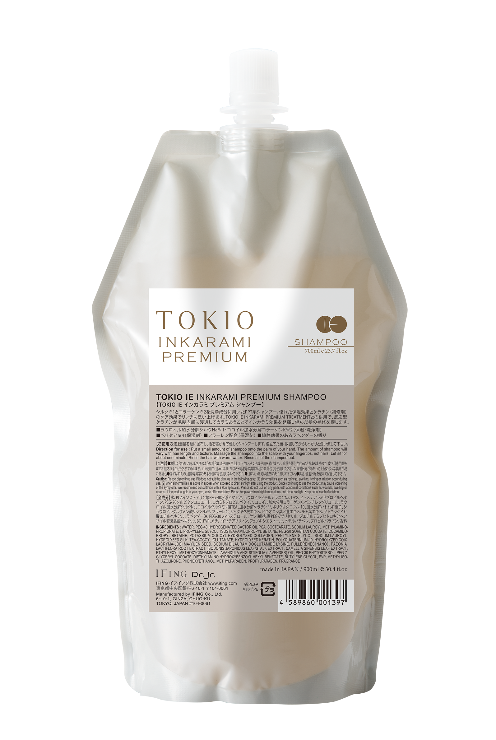 Dr.Jr.TOKIO IE - Inkarami Premium 金喚羽淨露洗頭水 700ml