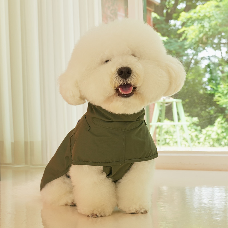 Puppy gallery探索者雨衣(軍綠)