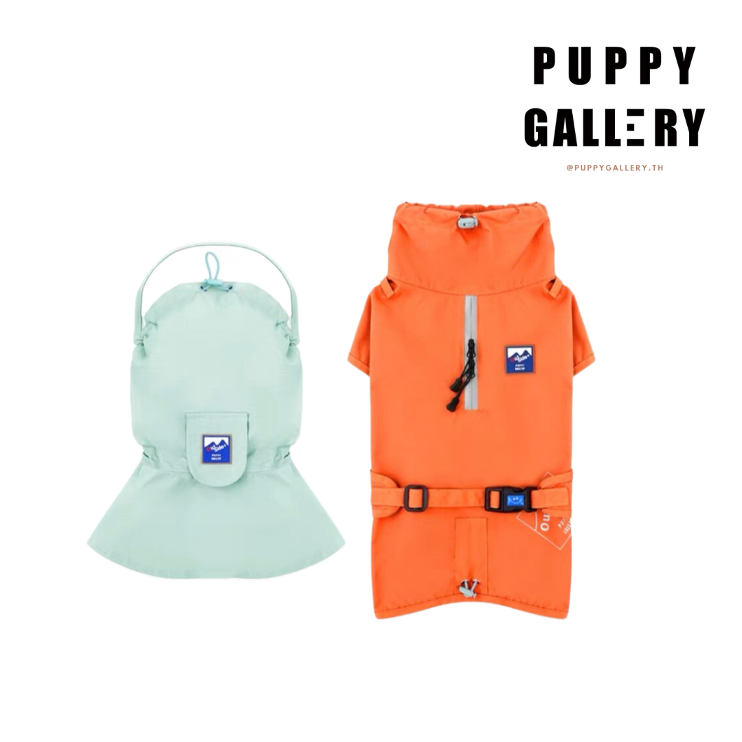 Puppy gallery探索者雨衣(橘)