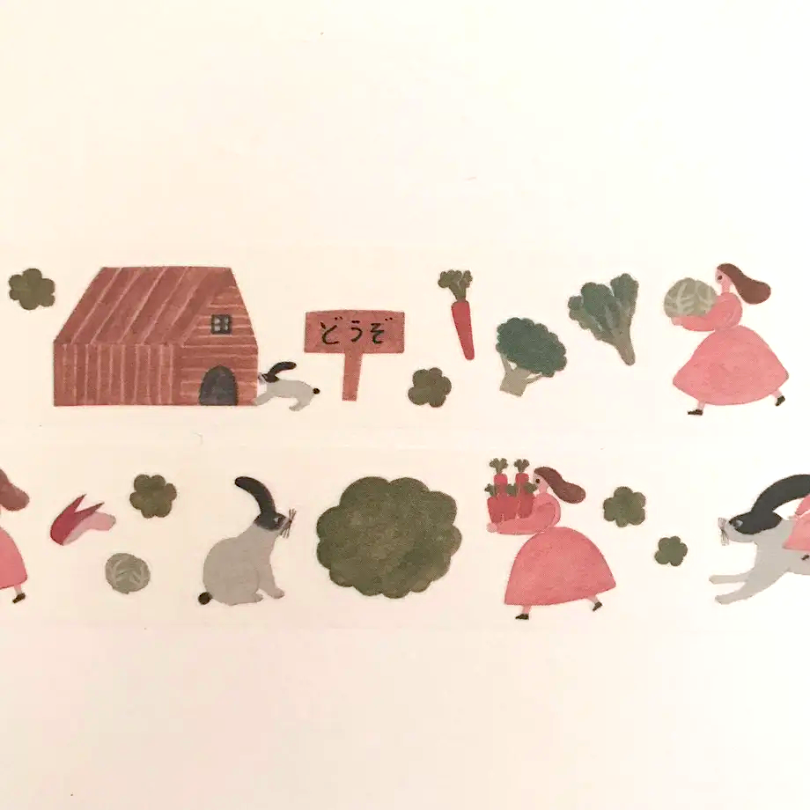 Necktie Masking Tape－I want a Rabbit | **1m Length**