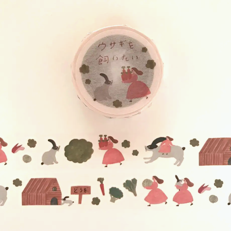 Necktie Masking Tape－I want a Rabbit | **1m Length**