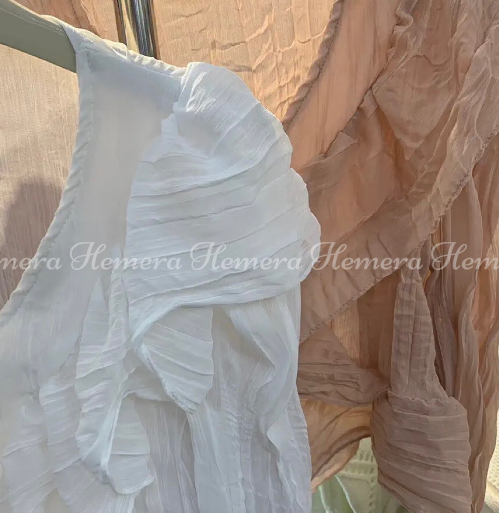 TP23W1013 雪紡RUFFLES瘦瘦上身