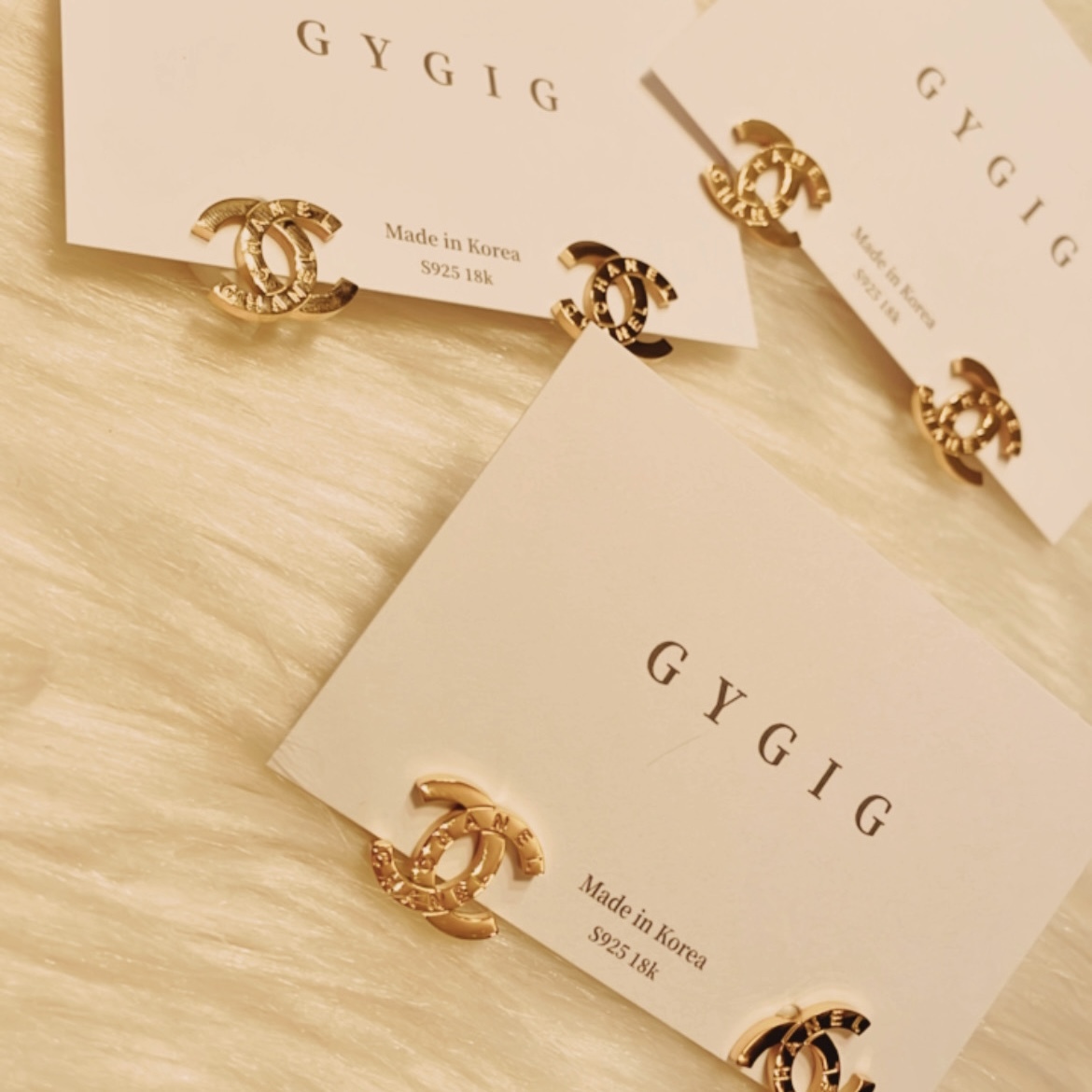 香奶奶 夢幻金滿 logo耳釘