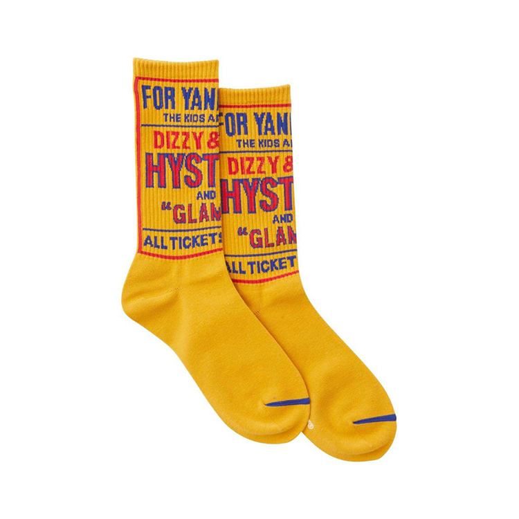 HYSTERIC GLAMOR︱Dizzy & Milky 中筒襪 黃色