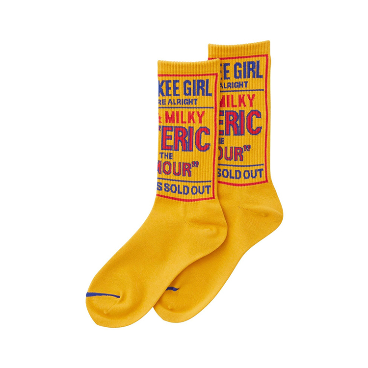 HYSTERIC GLAMOR︱Dizzy & Milky 中筒襪 黃色