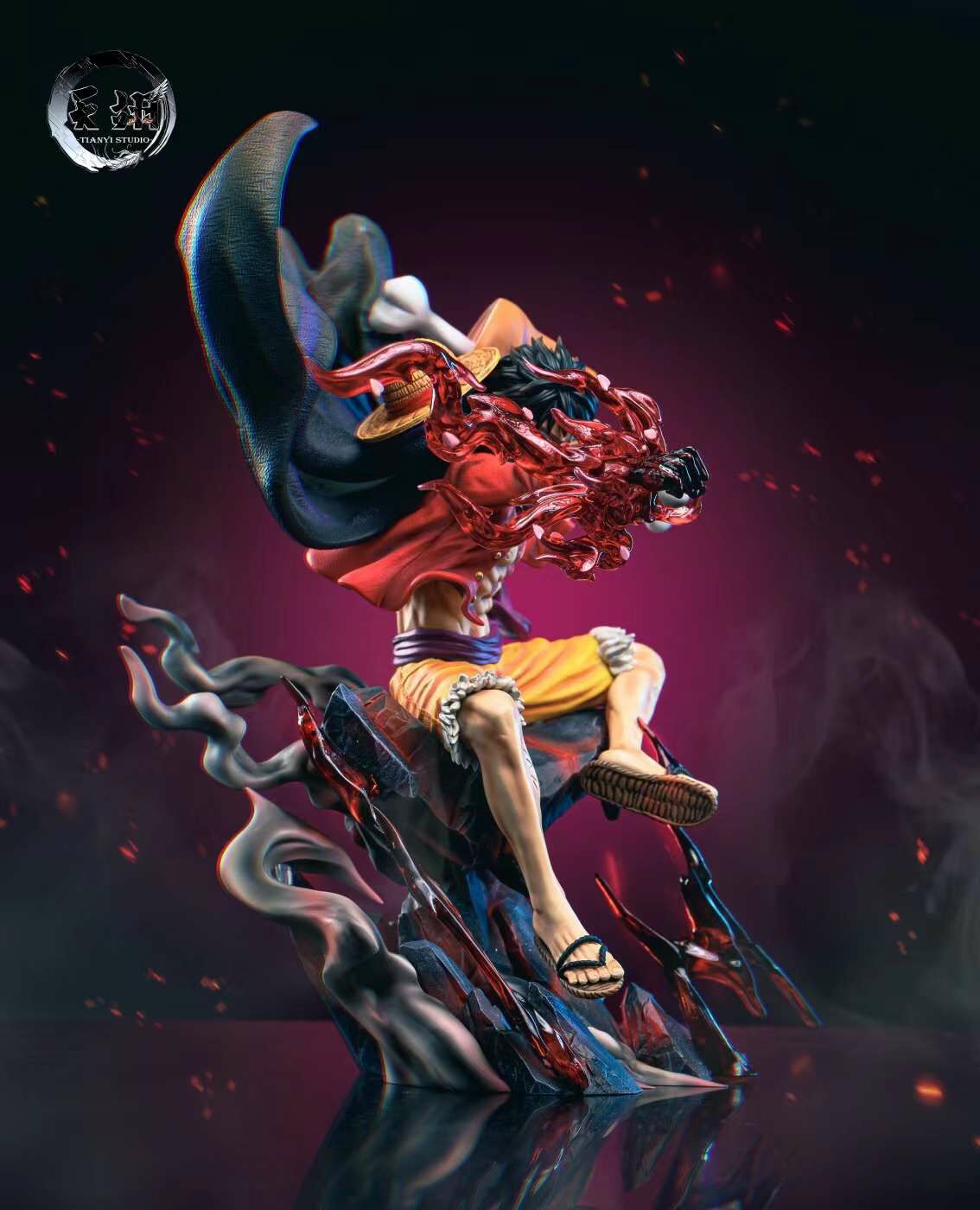 現貨GK 天翊工作室 One Piece 海賊王 POP比例多形態共鳴第一彈 坐姿路飛