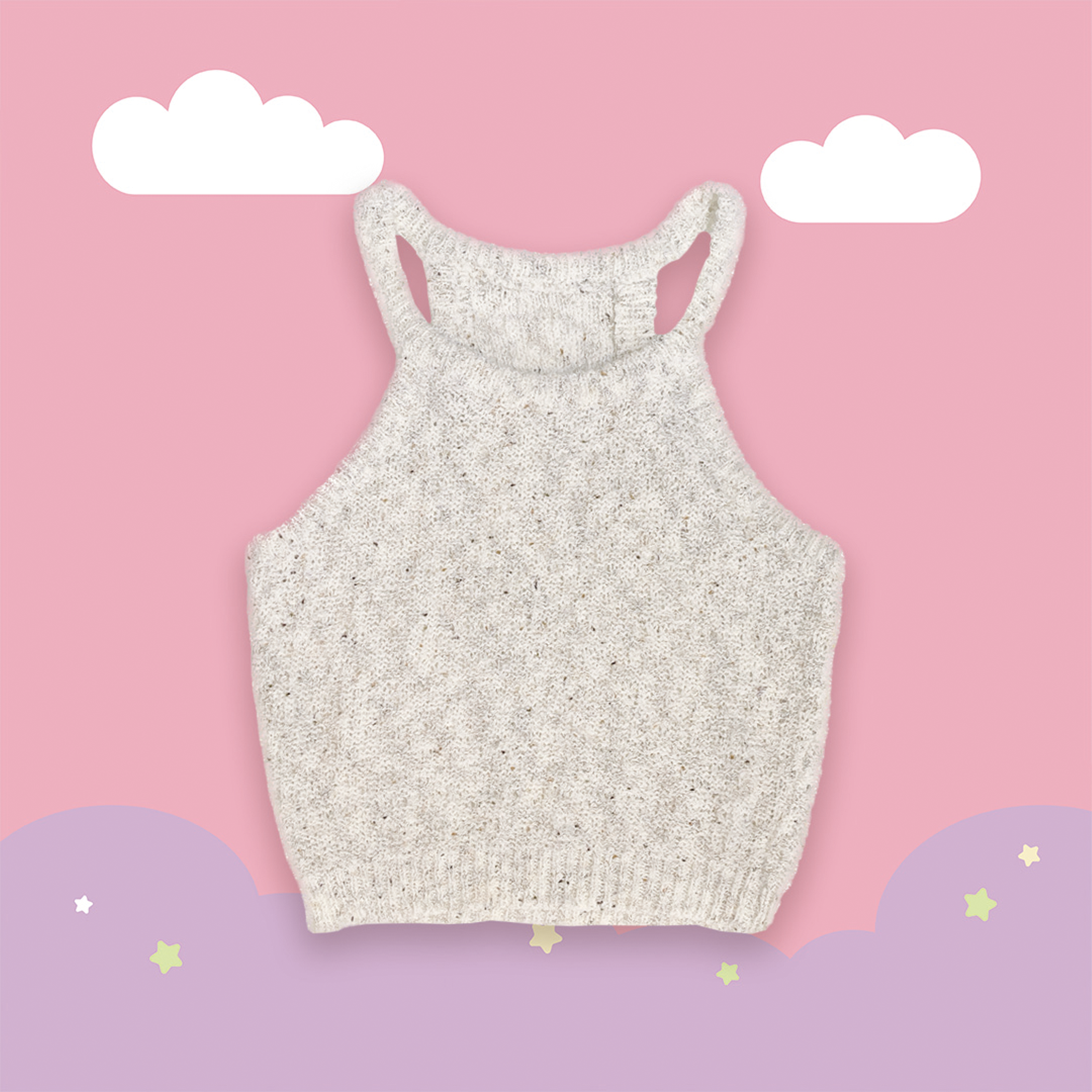 こ♡こ 糖果色針織背心