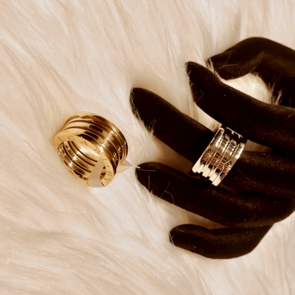 Bg小蠻腰”鈦鋼純色開奢定製戒