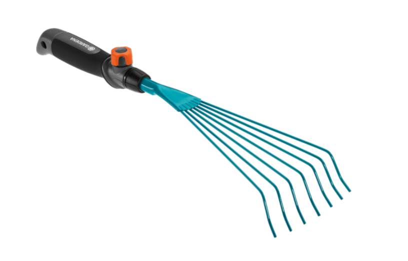 "GARDENA" 德國組合式除枯葉雜物幼齒鋼絲耙-[8917]