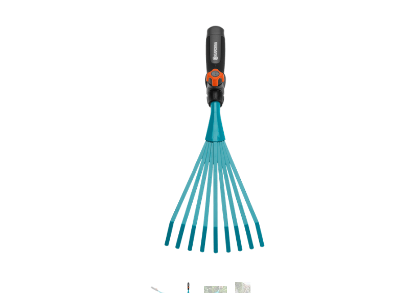 "GARDENA" 德國組合式除枯葉雜物細齒草耙-[8919]