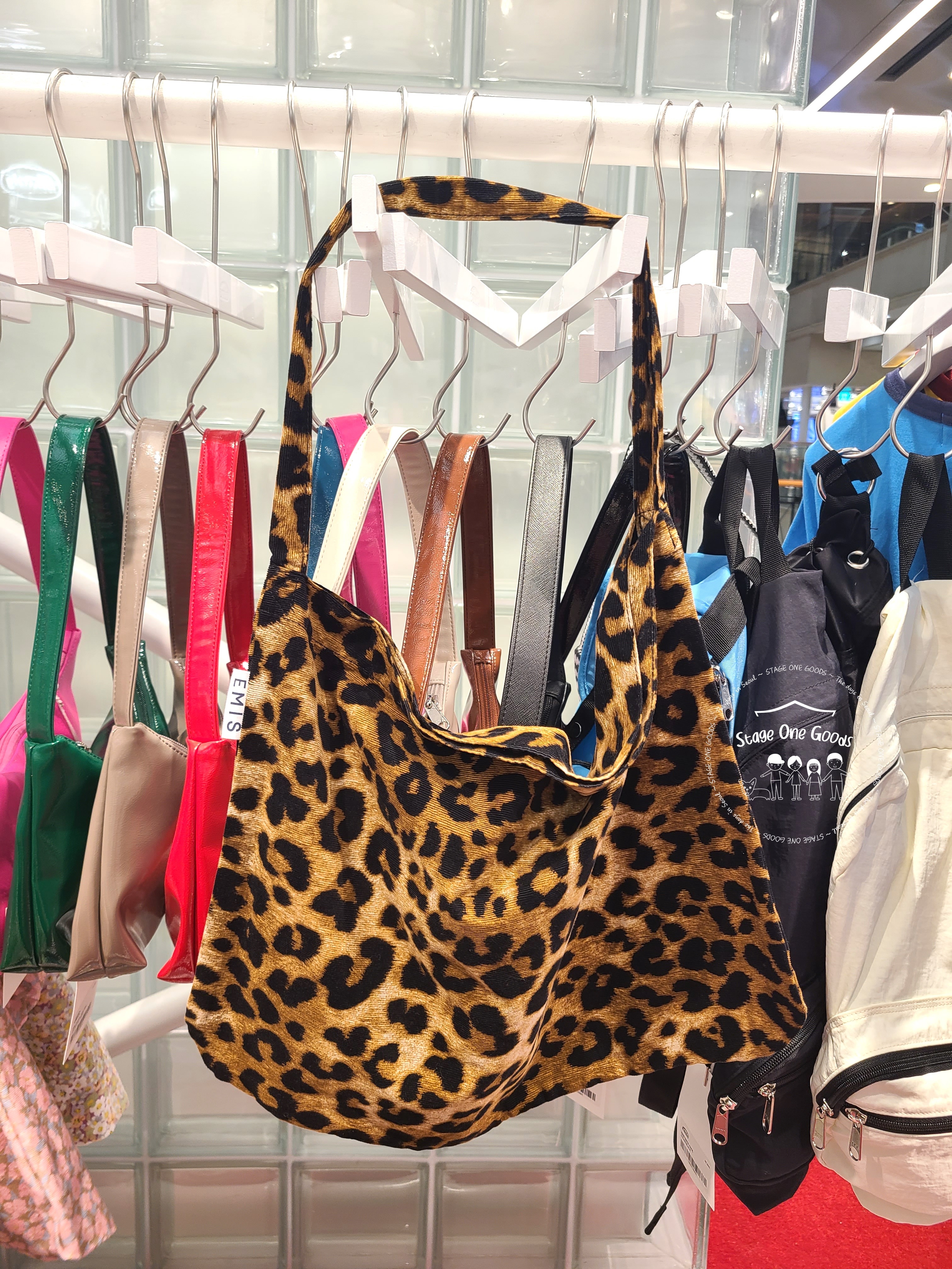 EMIS NEW LEOPARD CORDUROY ECO BAG