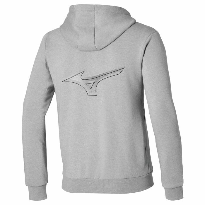 MIZUNO RB SWEAT JACKET 男裝 運動外套 灰色