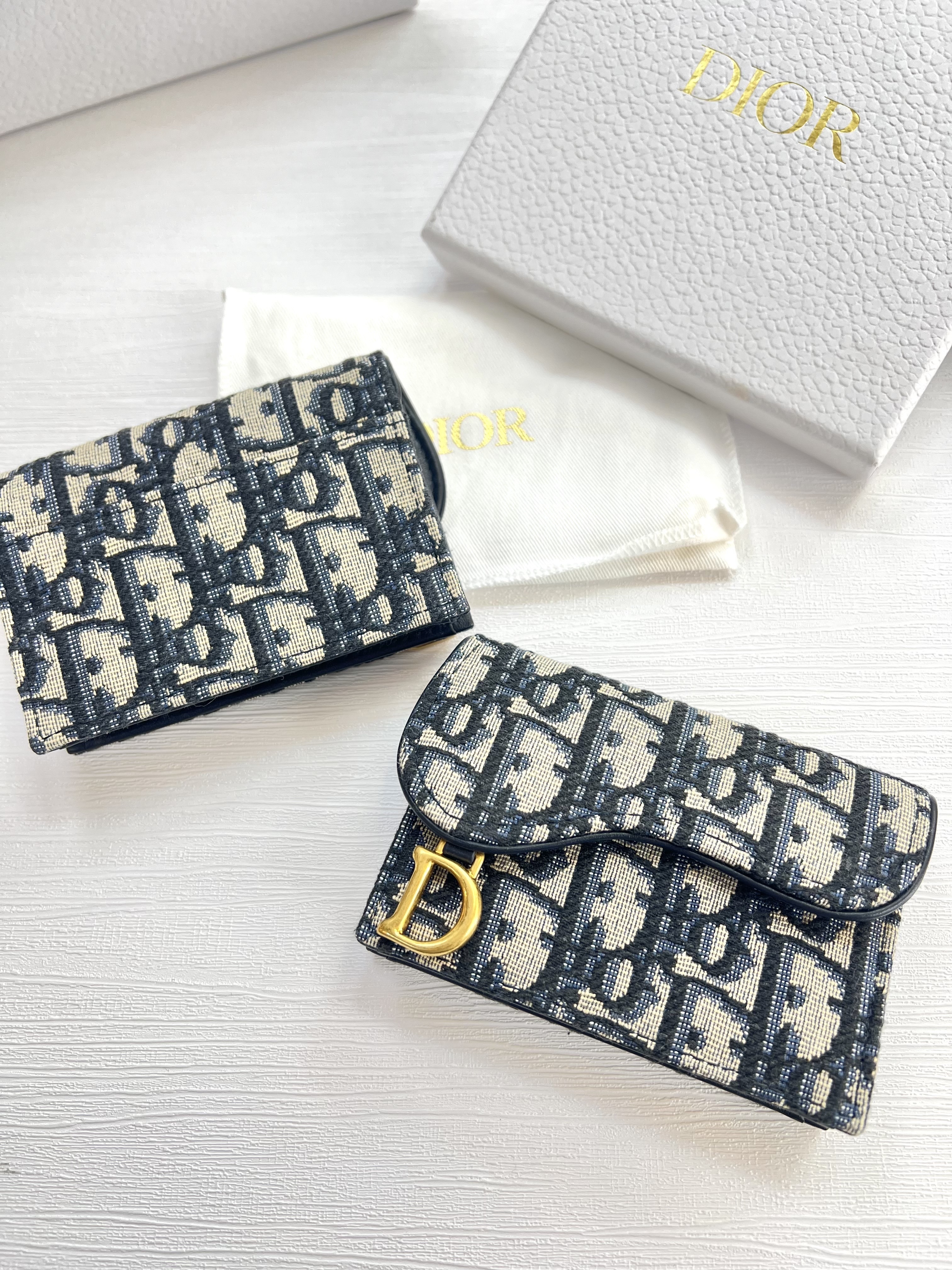 Dior Saddle Flap Card Case