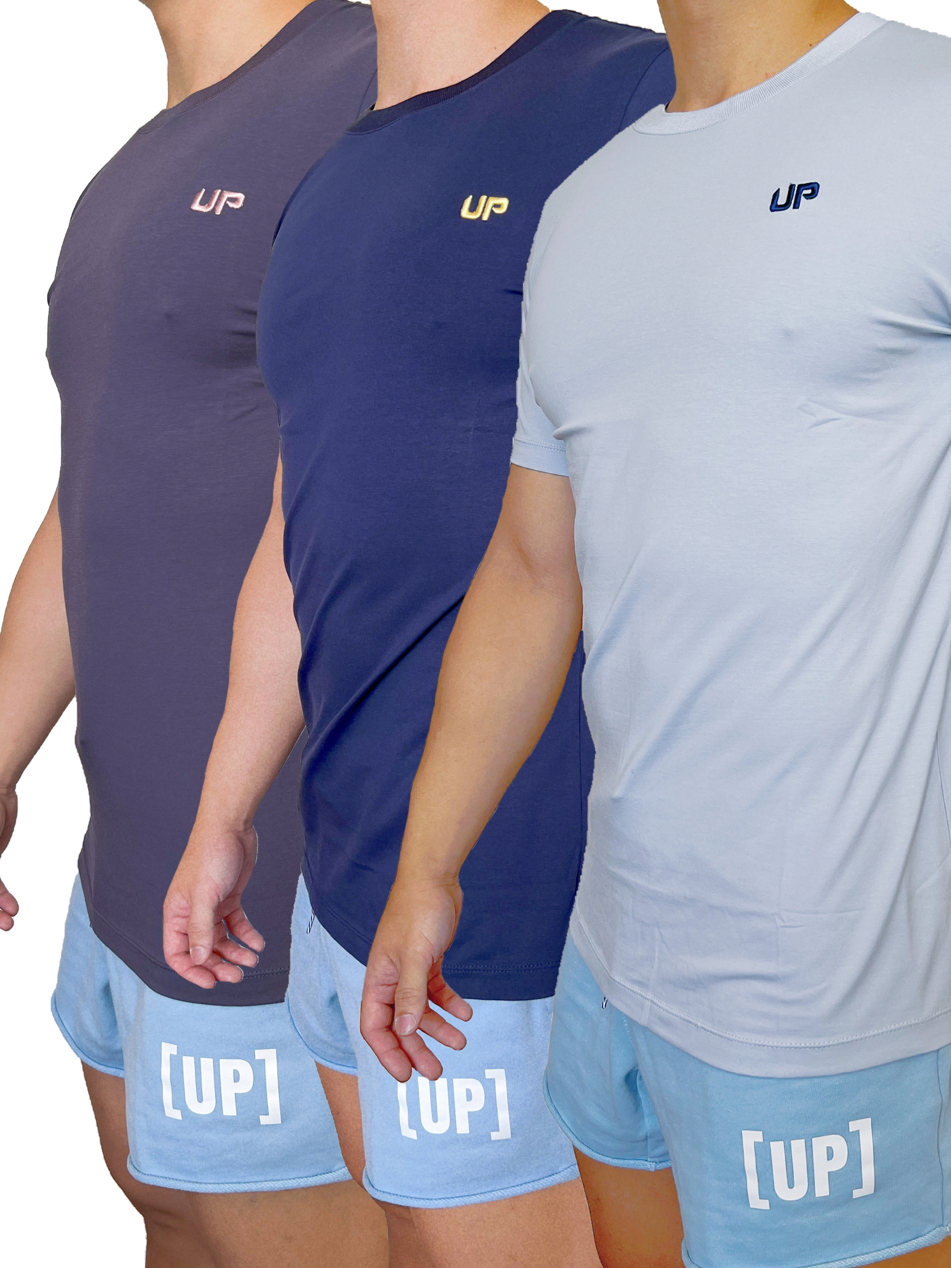 Comfort T恤 3件超值套裝 - 淡藍/靛藍/海軍藍