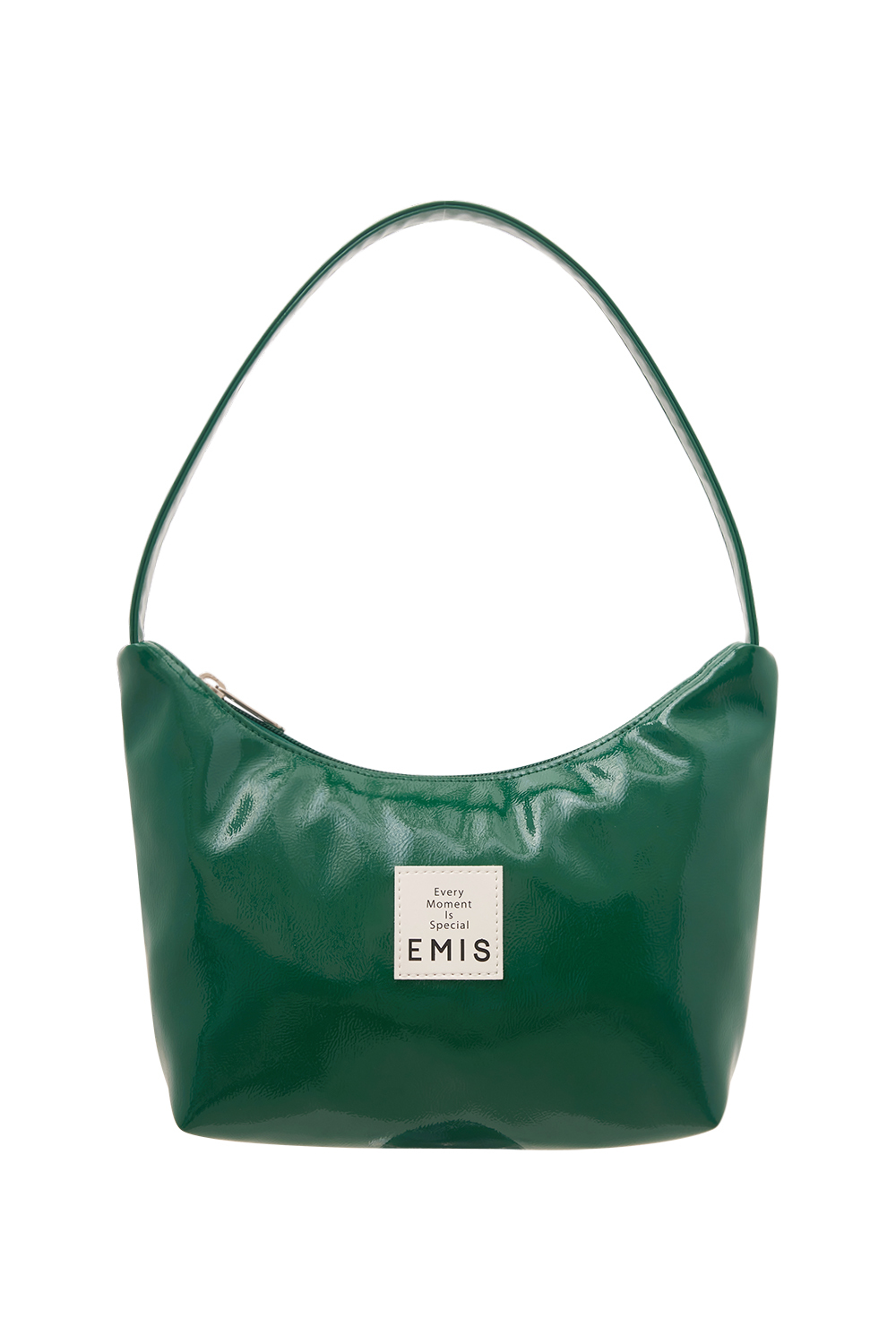 ☆EMIS☆ NEW ENAMEL HOBO BAGBROWN m1037_1334215 ☆EMIS☆ NEW ENAMEL HOBO BAGBROWN m1037_1334215