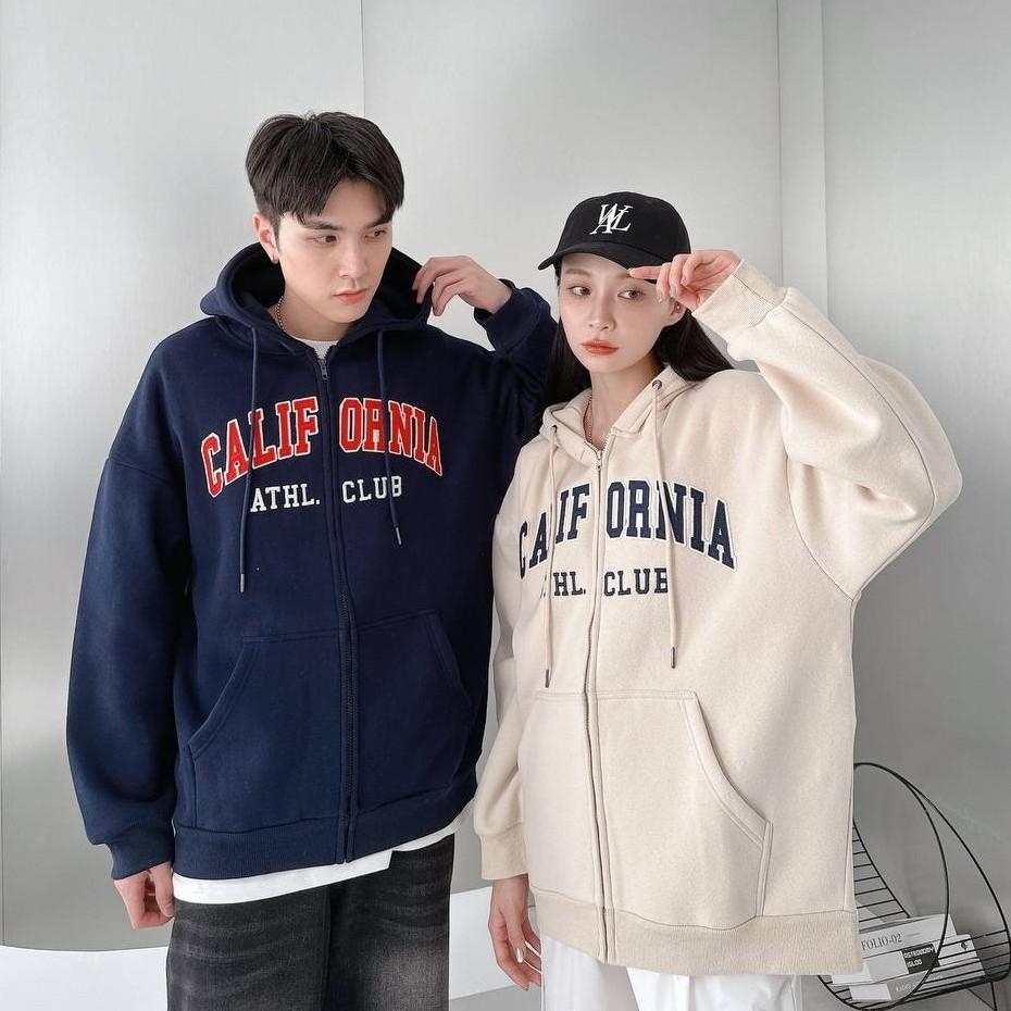 刺繡CALIFORNIA字母連帽外套 80460