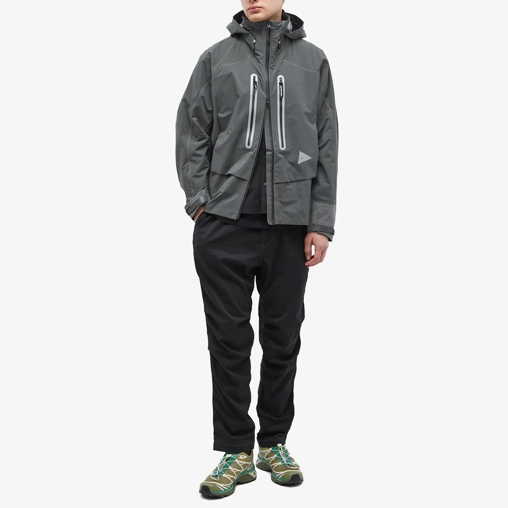 and wander - PERTEX SHIELD rain jacket / GRAY