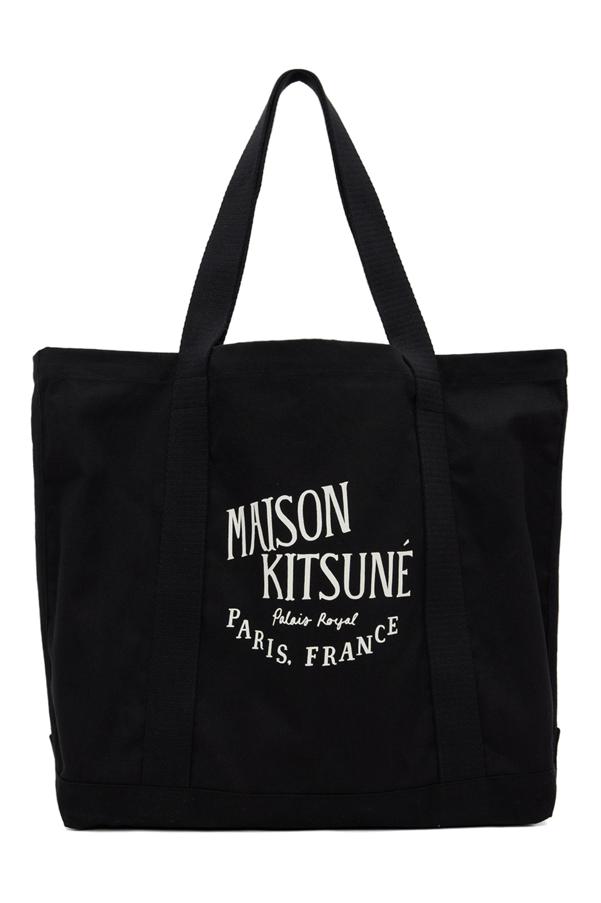 Maison Kitsune Black Olympia Tote