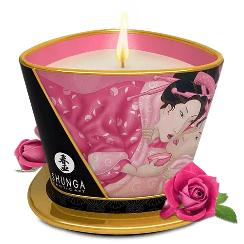 SHUNGA 按摩香薰蠟燭 催情玫瑰 170ml