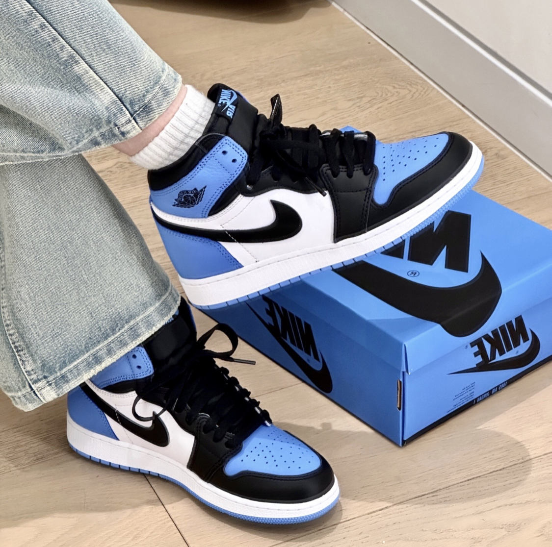 【APAIR】現貨 Nike Air Jordan 1 High GS University Blue 北卡藍  大童 FD1437-400