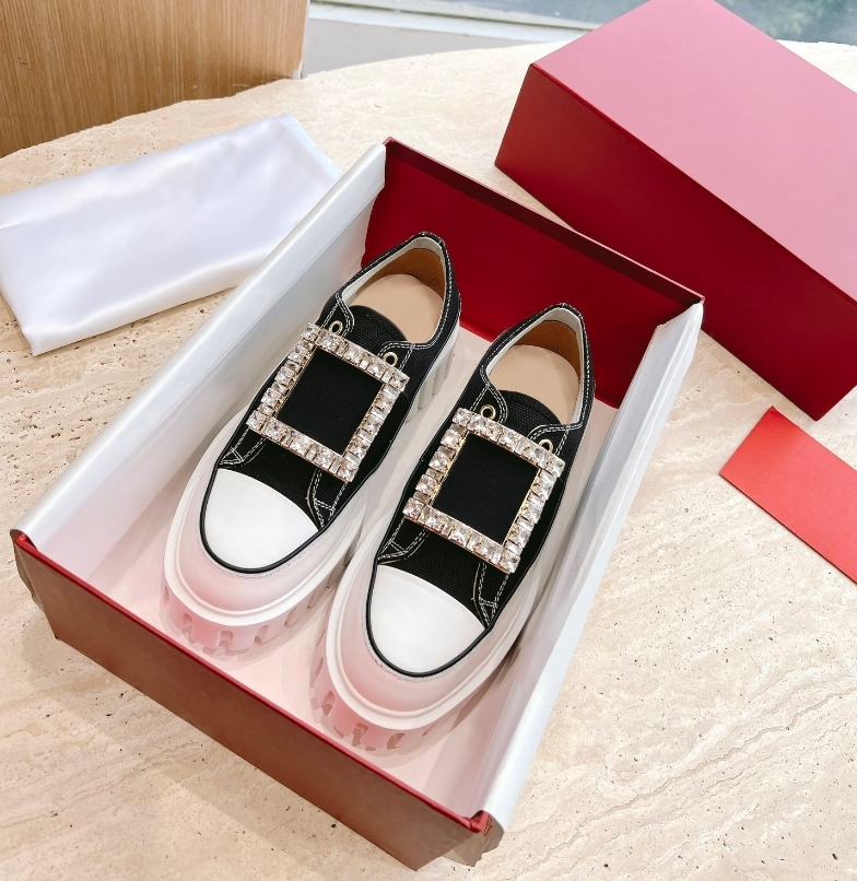 水鑽方釦 牛仔厚底休閒鞋(35-40)(黑/白/藍)